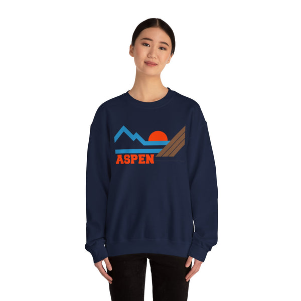 Aspen, Colorado Sweatshirt - Mountain Aspen Crewneck Sweatshirt