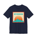 Retro Wyoming T-Shirt, Mountain Sun Tee, Unisex Graphic Shirt, Vintage Wyoming Top, Outdoor Adventure Clothing-14