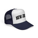 New Jersey Retro Collegiate Style Trucker Hat-23