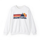 Montana Sweatshirt Retro Mountains, Montana Unisex Crewneck, Vintage Cozy Jumper, Gift for Outdoor Lovers-1