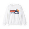 Montana Sweatshirt Retro Mountains, Montana Unisex Crewneck, Vintage Cozy Jumper, Gift for Outdoor Lovers