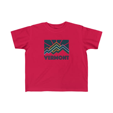 Buy red Vermont Toddler T-Shirt - Unisex Toddler Vermont Shirt