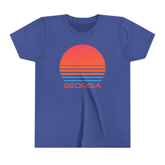 Georgia Youth Shirt - Retro 80s Georgia Kid's T-Shirt