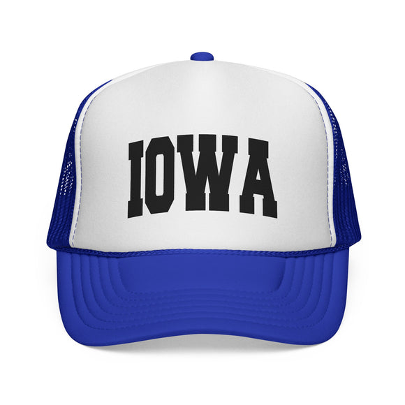Iowa Retro Collegiate Style Trucker Hat