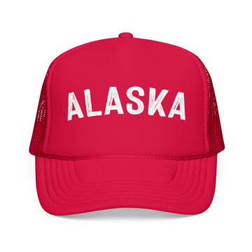 Buy red Alaska Trucker Hat - Alaska Cap