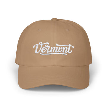 Buy khaki Vermont Dad Hat - Embroidered Vermont Classic Dad Cap