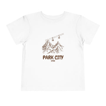 Park City, Utah Toddler T-Shirt — Vintage Gondola Ski Mountain Tee - 0