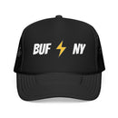 Buffalo, New York Retro Trucker Hat - Lightning Foam Cap-1