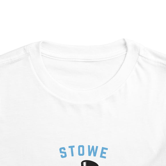 Stowe, Vermont Toddler Skiing Snowman Graphic Tee - Kids Stowe Shirt