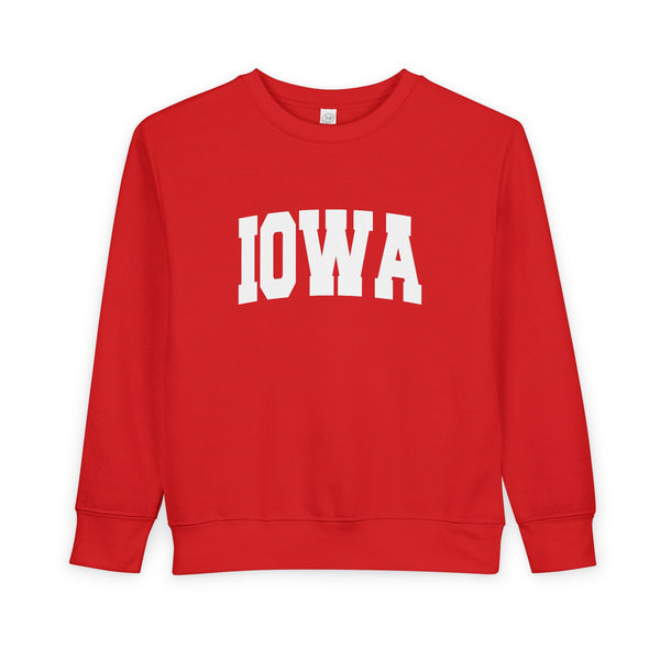 Iowa Toddler Sweatshirt - Iowa Toddler Crewneck Sweatshirt