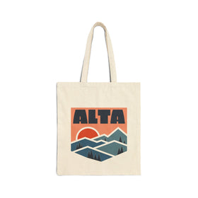 Alta, Utah Cotton Canvas Tote Bag - 15