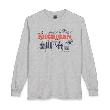 Michigan Après-ski Long Sleeve Shirt - Mountain Retro Skiing