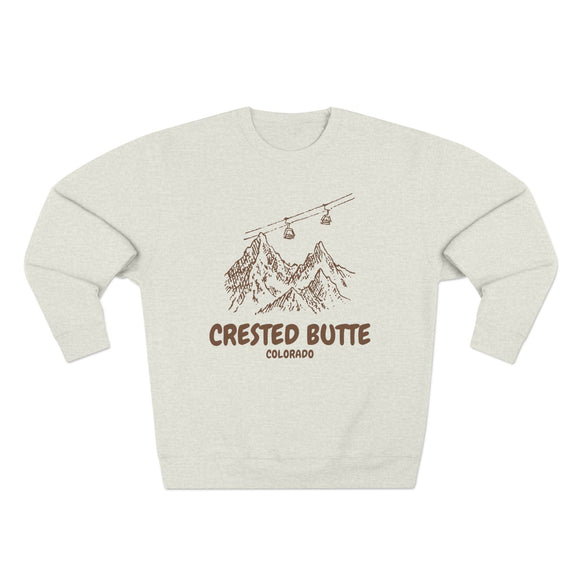 Premium Crested Butte, Colorado Gondola Ski Mountain Sweatshirt