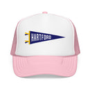 Hartford, Connecticut Pennant Trucker Hat — Retro Flag Foam Cap-3