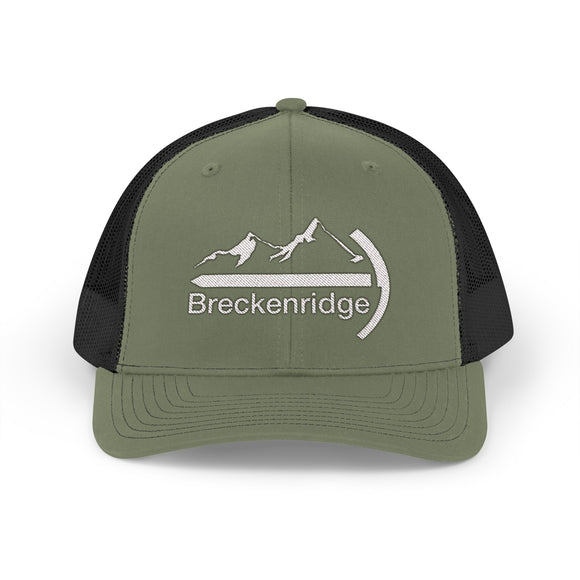 Breckenridge, Colorado Snapback Trucker Cap - Embroidered Breckenridge Hat