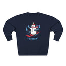 Premium Vermont Skiing Snowman Sweatshirt-3
