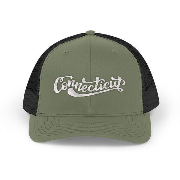 Connecticut Snapback Trucker Cap - Embroidered Connecticut Hat