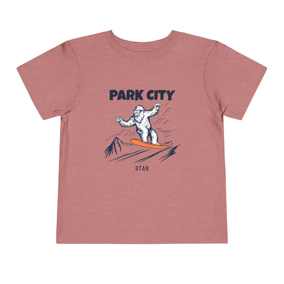 Park City, Utah Yeti Snowboard Toddler Tee