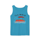Illinois Tank Top Unisex - Pontoon Boat - Comfort Colors - 100% Cotton-4