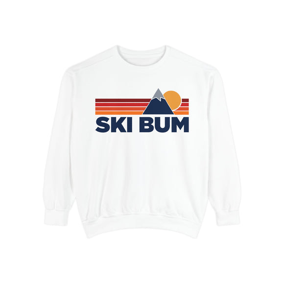 Ski Bum Mountain Stripes Sweatshirt | Comfort Colors - 100% Cotton