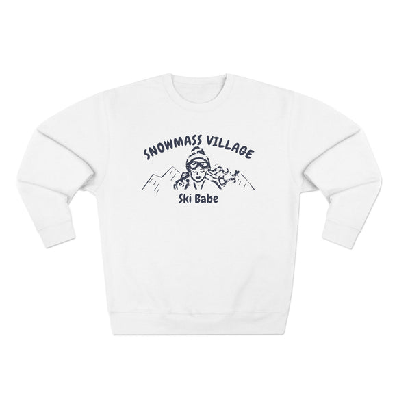 Premium Snowmass Village, Colorado Ski Babe Sweatshirt