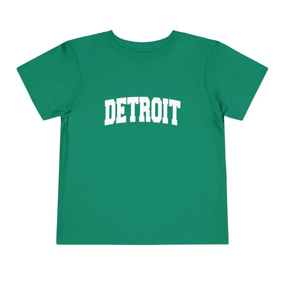 Detroit, Michigan Toddler Graphic Tee - Kids Detroit Vacation T-Shirt