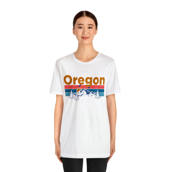 Oregon T-Shirt - Mountain Sunset Unisex Oregon Shirt