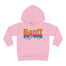 Banff Toddler Hoodie - Retro Mountain Sun Unisex Banff Toddler Sweatshirt-4