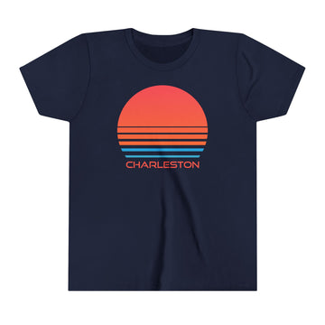 Charleston, South Carolina Youth Shirt - Retro 80s Charleston Kid's T-Shirt - 0