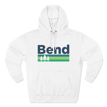 Buy white Premium Bend, Oregon Hoodie - Retro Unisex Bend Sweatshirt