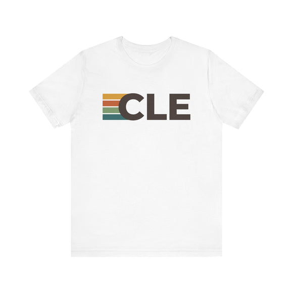 Cleveland, Ohio tee - CLE t shirt retro stripes