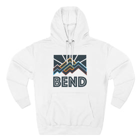 Bend, Oregon Hoodie - Retro Mountain Unisex Sweatshirt - 0
