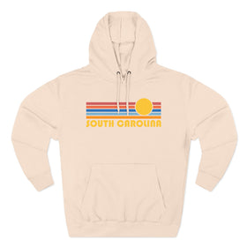 Buy pale-pink Premium South Carolina Hoodie - Retro Sun Unisex Sweatshirt