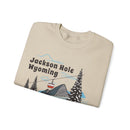 Jackson Hole, Wyoming Sweatshirt - Unisex Retro Ski Mountain Gondola Jackson Hole Sweatshirt-15