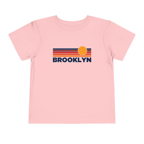 Brooklyn, New York Toddler T-Shirt - Retro Sun Tee
