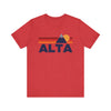 Retro Alta, Utah T-shirt, Mountain Tee, Vintage Alta Unisex Jersey Shirt, Outdoor Hiking Apparel