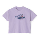 Hawaii Surfer Girl Tee | 100% Cotton Women's Boxy Tee-3