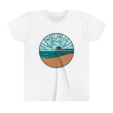 Buy white New Jersey Youth T-Shirt - Unisex Kids New Jersey Shirt