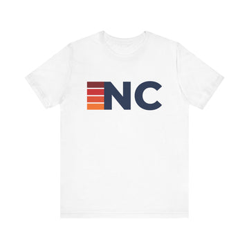 Buy white North Carolina Retro Stripes T-Shirt | North Carolina State Tee