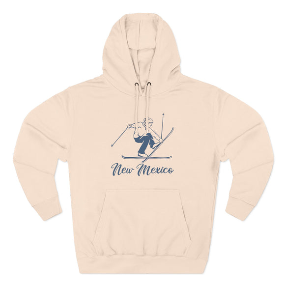 Premium New Mexico Vintage Snow Ski Hoodie