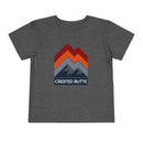 Crested Butte, Colorado Toddler T-Shirt - Retro Palm Tree Toddler Crested Butte Shirt-4