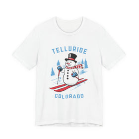 Telluride, Colorado T Shirt - Ski Snowman Graphic Tee