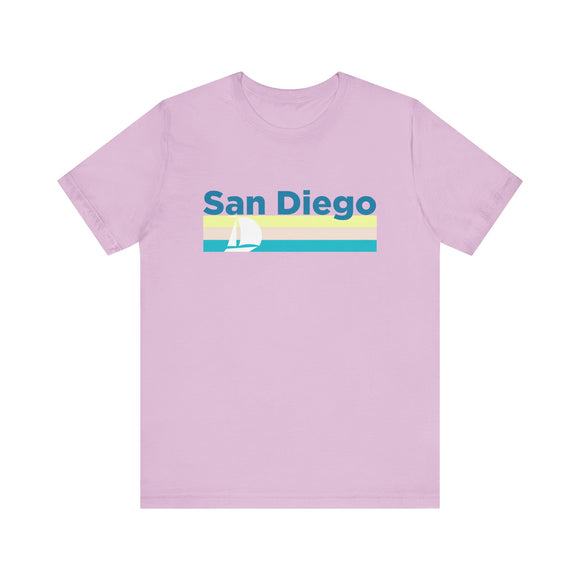 San Diego, California T Shirt - Sailboat Graphic Tee