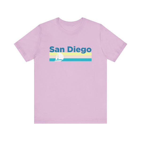 San Diego, California T Shirt - Sailboat Graphic Tee