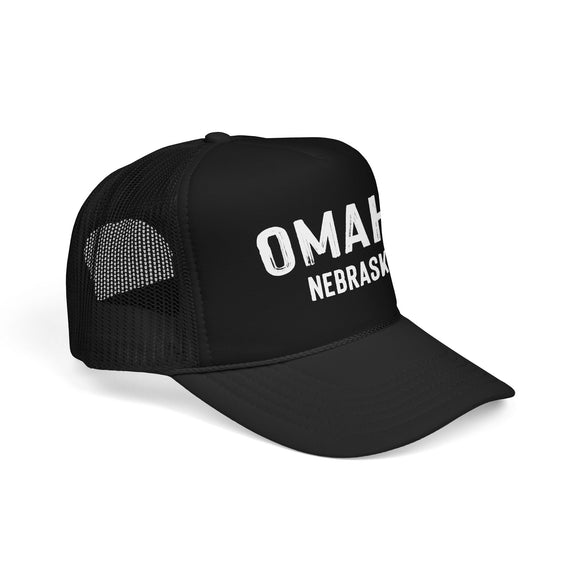 Omaha, Nebraska Trucker Hat - Foam Omaha Cap