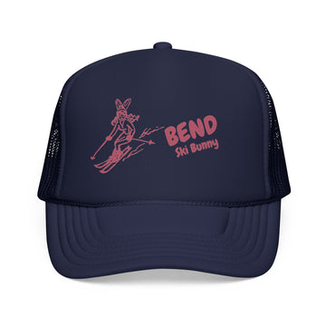 Buy dark-navy Bend, Oregon Ski Bunny Foam Trucker Hat