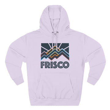 Buy lilac Frisco, Colorado Hoodie - Retro Mountain Unisex Sweatshirt