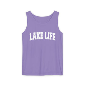 Buy violet Lake Life Tank Top Unisex | Comfort Colors - 100% Cotton