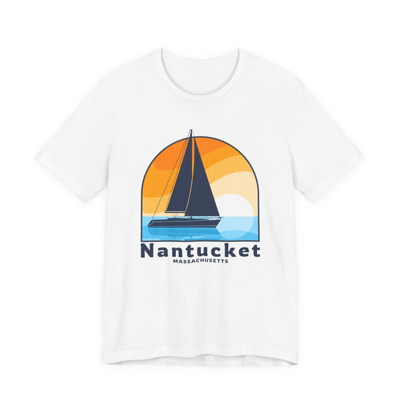 Nantucket, Massachusetts T Shirt - Sailboat Tee