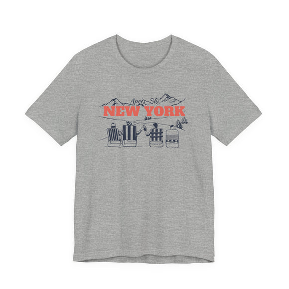 New York Après-ski T-Shirt - Vintage Mountain Graphic Tee